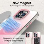 For iPhone 13 Pro Max Magnetic Case Gradient TPU + PET + PC IMD Shockproof Phone Cover