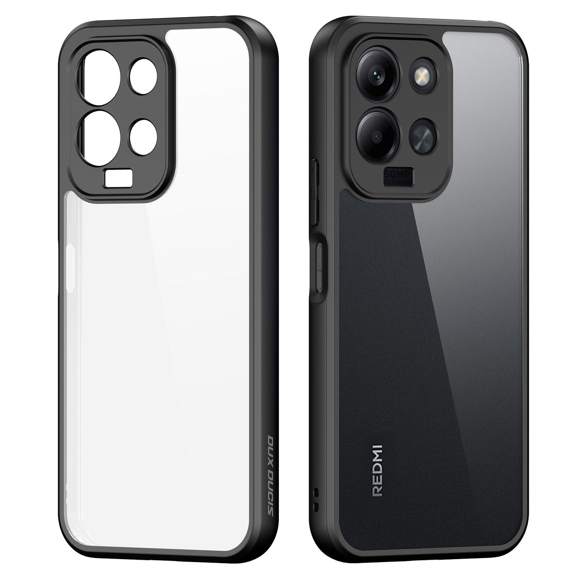 DUX DUCIS för Xiaomi Redmi 17 5G / Xiaomi Redmi 17 4G Aimo-serien PC + TPU genomskinligt bakstycke för mobil (REACH-certifiering)