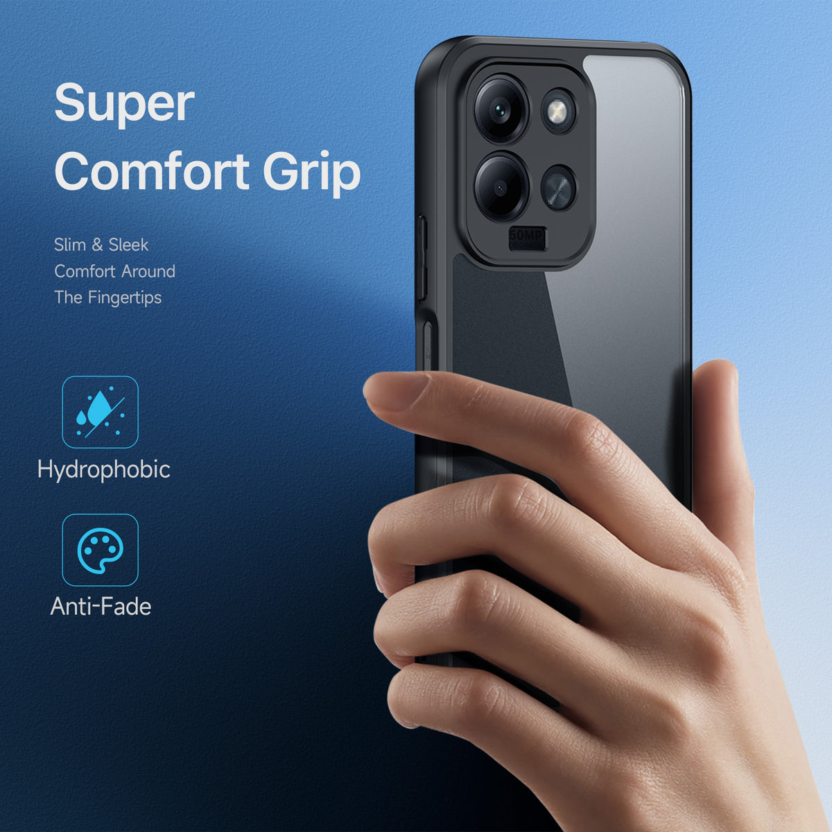 DUX DUCIS för Xiaomi Redmi 17 5G / Xiaomi Redmi 17 4G Aimo-serien PC + TPU genomskinligt bakstycke för mobil (REACH-certifiering)