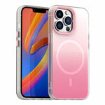 For iPhone 13 Pro Magnetic Case Gradient TPU + PET + PC IMD Shockproof Phone Cover