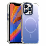 For iPhone 13 Pro Magnetic Case Gradient TPU + PET + PC IMD Shockproof Phone Cover