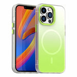 For iPhone 13 Pro Magnetic Case Gradient TPU + PET + PC IMD Shockproof Phone Cover