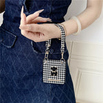 For Samsung Galaxy Z Flip7 5G Case Bear Charm PU Leather + PC Phone Cover with Wrist Strap