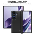 IMAK til Samsung Galaxy Z Fold8 Ultra Ruiyi Series Cover Kulfibertekstur Læder + PC Telefoncover