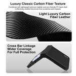 IMAK Ruiyi-serien för Samsung Galaxy Z Flip8-skal i kolfibertexturerat läder + PC-mobilskal