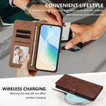 For Xiaomi 17 Max Case Wallet Flip Stand PU Leather Phone Cover with Wrist Strap
