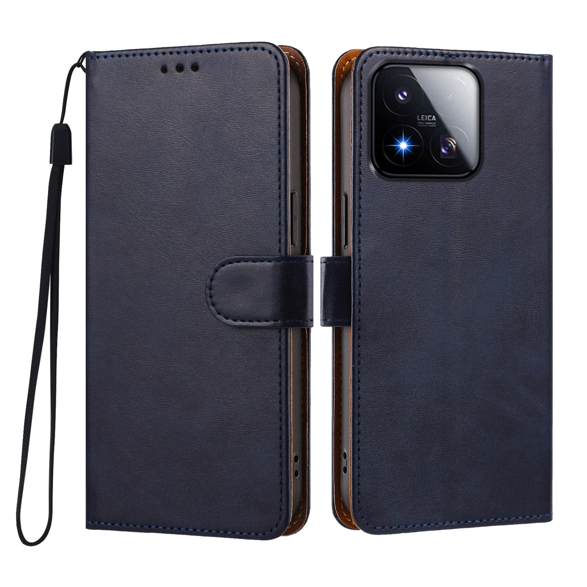 For Xiaomi 17 Max Case Wallet Flip Stand PU Leather Phone Cover with Wrist Strap