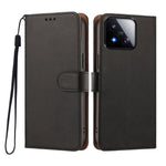 For Xiaomi 17 Max Case Wallet Flip Stand PU Leather Phone Cover with Wrist Strap