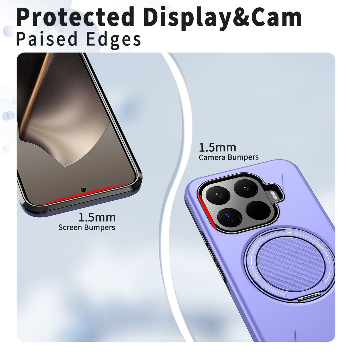 Xiaomi 17T Pro Magnetiskt Skal Roterande Stativ TPU + PC mobilskal
