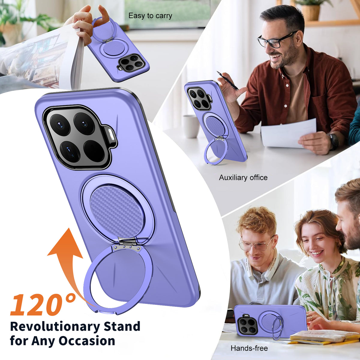 Xiaomi 17T Pro Magnetiskt Skal Roterande Stativ TPU + PC mobilskal