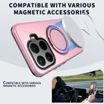 For Xiaomi 17T Magnetic Case Rotating Kickstand TPU + PC Phone Cover