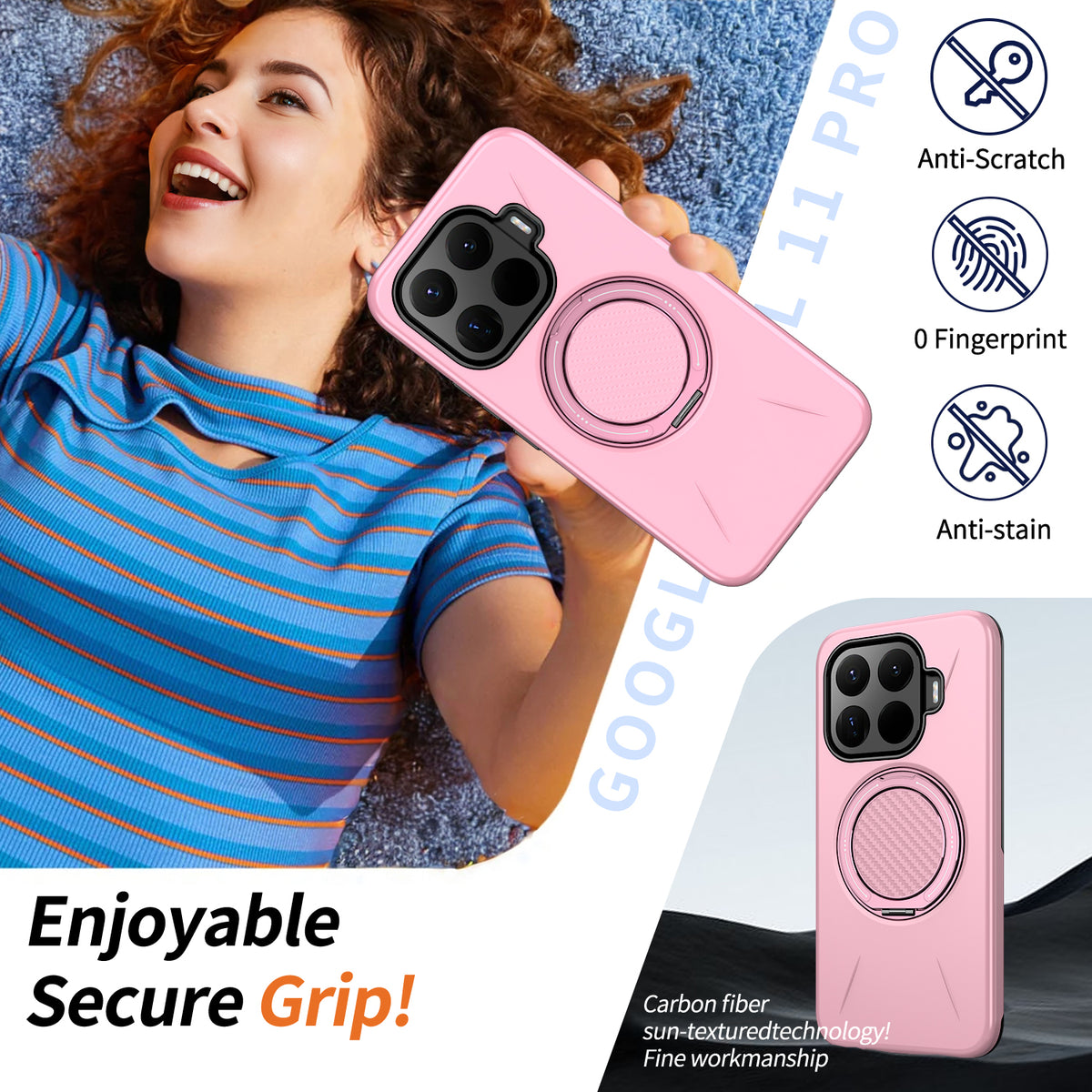 For Xiaomi 17T Magnetic Case Rotating Kickstand TPU + PC Phone Cover