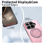 For Xiaomi 17T Magnetic Case Rotating Kickstand TPU + PC Phone Cover