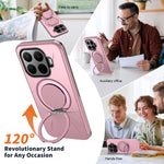 For Xiaomi 17T Magnetic Case Rotating Kickstand TPU + PC Phone Cover