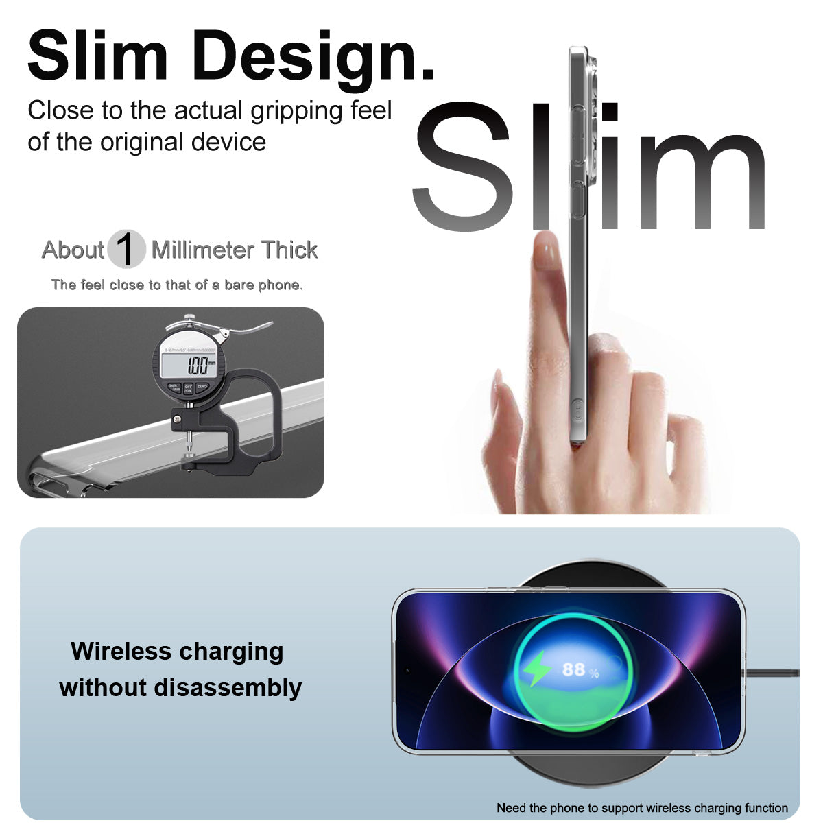 IMAK for Xiaomi 17 Max UX-5 Series Clear Phone Case Soft TPU Protective Phone Cover - Transparent