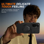 Til Samsung Galaxy S26 FE Magnetisk Cover Ring Kickstand Skyde Kamera Cover TPU PC Hybrid Telefoncover