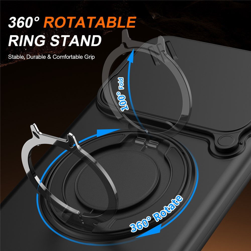 Xiaomi 17T Magnetiskt Skal Ring Stöd Skjutkamera Skydd TPU PC Hybrid mobilskal