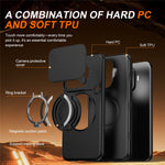 Xiaomi 17T Magnetiskt Skal Ring Stöd Skjutkamera Skydd TPU PC Hybrid mobilskal