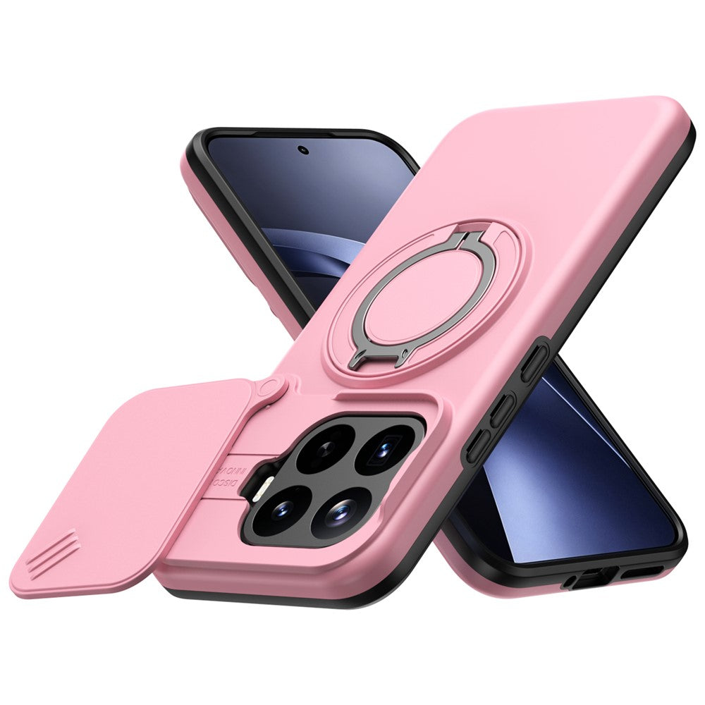 Xiaomi 17T Pro Magnetiskt Skal Ring Stöd Skjutkamera Skydd TPU PC Hybrid mobilskal