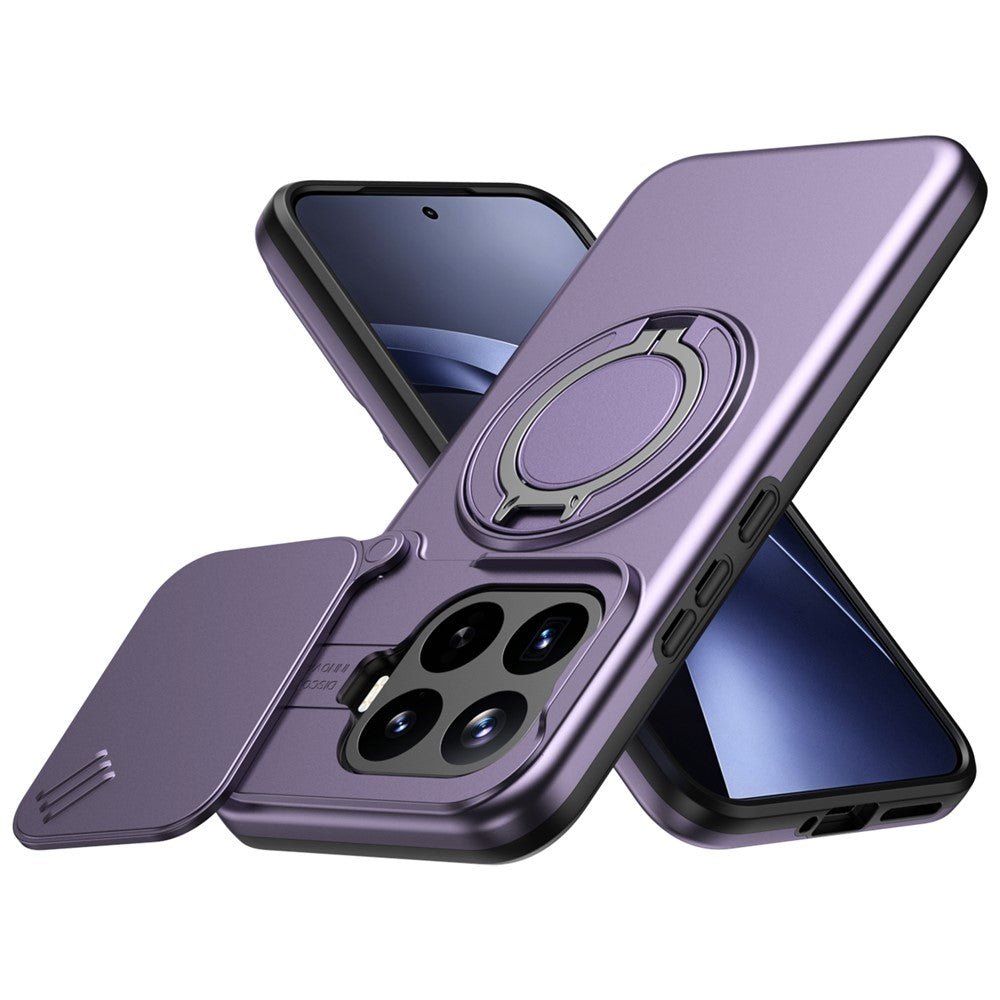Xiaomi 17T Pro Magnetiskt Skal Ring Stöd Skjutkamera Skydd TPU PC Hybrid mobilskal