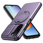 For Xiaomi Redmi A7 Pro 5G / Redmi A7 Pro 4G (171.56mm) Magnetic Case Ring Kickstand Slide Camera Cover TPU PC Hybrid Phone Shell