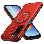 For Xiaomi Redmi A7 Pro 5G / Redmi A7 Pro 4G (171.56mm) Magnetic Case Ring Kickstand Slide Camera Cover TPU PC Hybrid Phone Shell