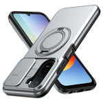 For Xiaomi Redmi A7 Pro 5G / Redmi A7 Pro 4G (171.56mm) Magnetic Case Ring Kickstand Slide Camera Cover TPU PC Hybrid Phone Shell