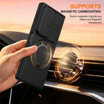 Til Samsung Galaxy Z Fold8 Ultra / Z Fold7 5G Magnetisk Etui Ring Kickstand Skydbart Kamera Cover TPU PC Hybrid Telefoncover