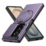Til Samsung Galaxy Z Fold8 Ultra / Z Fold7 5G Magnetisk Etui Ring Kickstand Skydbart Kamera Cover TPU PC Hybrid Telefoncover