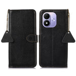 For Xiaomi Redmi Note 17 4G (Global) / Note 17 5G (Global) / Note 17 (India / China) 5G Case RFID Blocking Genuine Cow Leather Phone Cover Litchi Texture