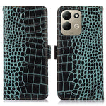 For Xiaomi Redmi Note 17 4G (Global) / Note 17 5G (Global) / Note 17 (India / China) 5G Case RFID Blocking Wallet Crocodile Texture Genuine Cow Leather Phone Cover