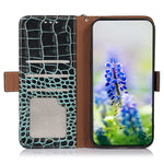 For Xiaomi Redmi Note 17 4G (Global) / Note 17 5G (Global) / Note 17 (India / China) 5G Case RFID Blocking Wallet Crocodile Texture Genuine Cow Leather Phone Cover