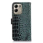 For Xiaomi Redmi Note 17 4G (Global) / Note 17 5G (Global) / Note 17 (India / China) 5G Case RFID Blocking Wallet Crocodile Texture Genuine Cow Leather Phone Cover