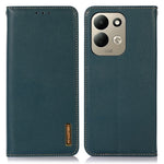 KHAZNEH For Xiaomi Redmi Note 17 4G (Global) / Note 17 5G (Global) / Note 17 (India / China) 5G Case Wallet Genuine Cow Leather Phone Cover Nappa Texture