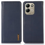 KHAZNEH For Xiaomi Redmi Note 17 4G (Global) / Note 17 5G (Global) / Note 17 (India / China) 5G Case Wallet Genuine Cow Leather Phone Cover Nappa Texture