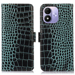 For Xiaomi Redmi 17 5G  /  Redmi 17 4G Case RFID Blocking Wallet Crocodile Texture Genuine Cow Leather Phone Cover