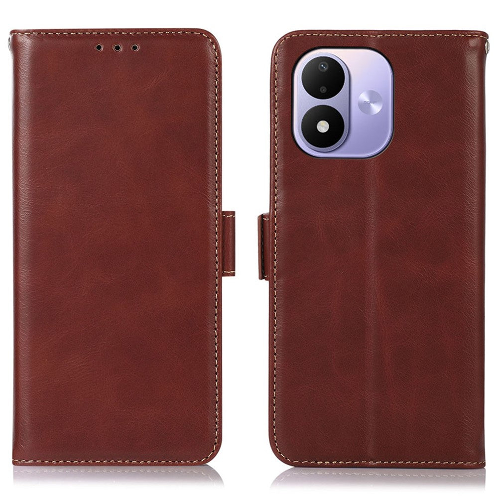 For Xiaomi Redmi 17 5G  /  Redmi 17 4G Case RFID Blocking Genuine Cow Leather Wallet Phone Cover