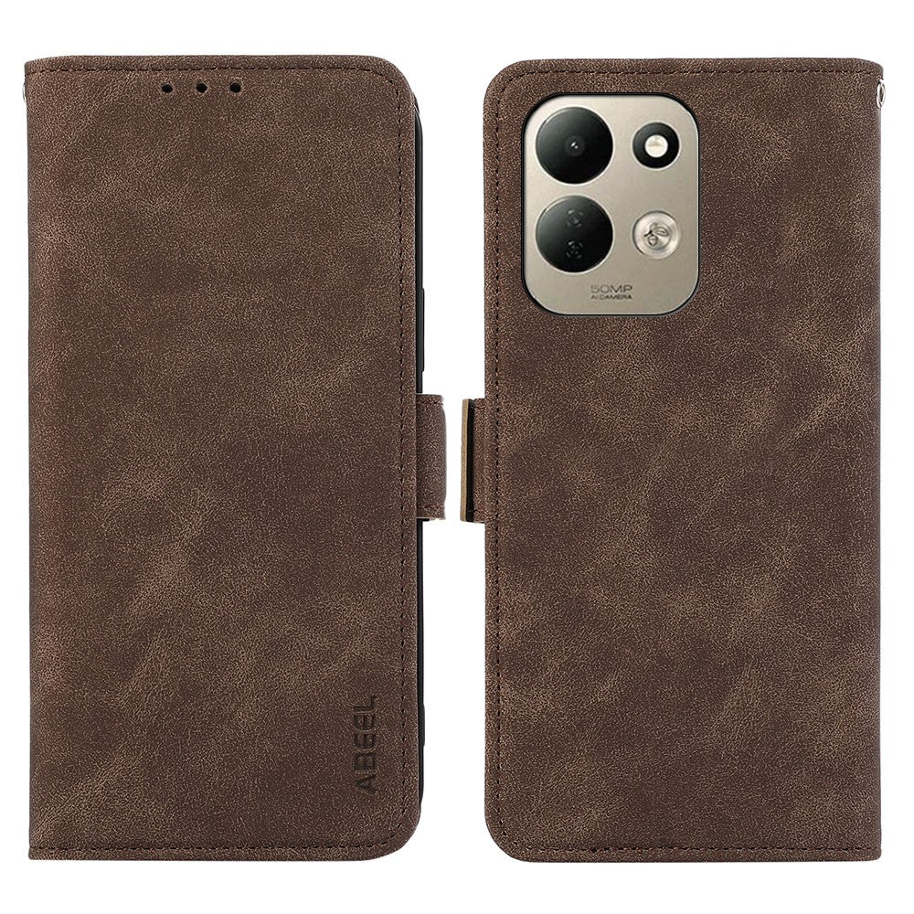 ABEEL For Xiaomi Redmi 17 5G  /  Redmi 17 4G Case PU Leather Folio Stand View RFID Blocking Phone Cover