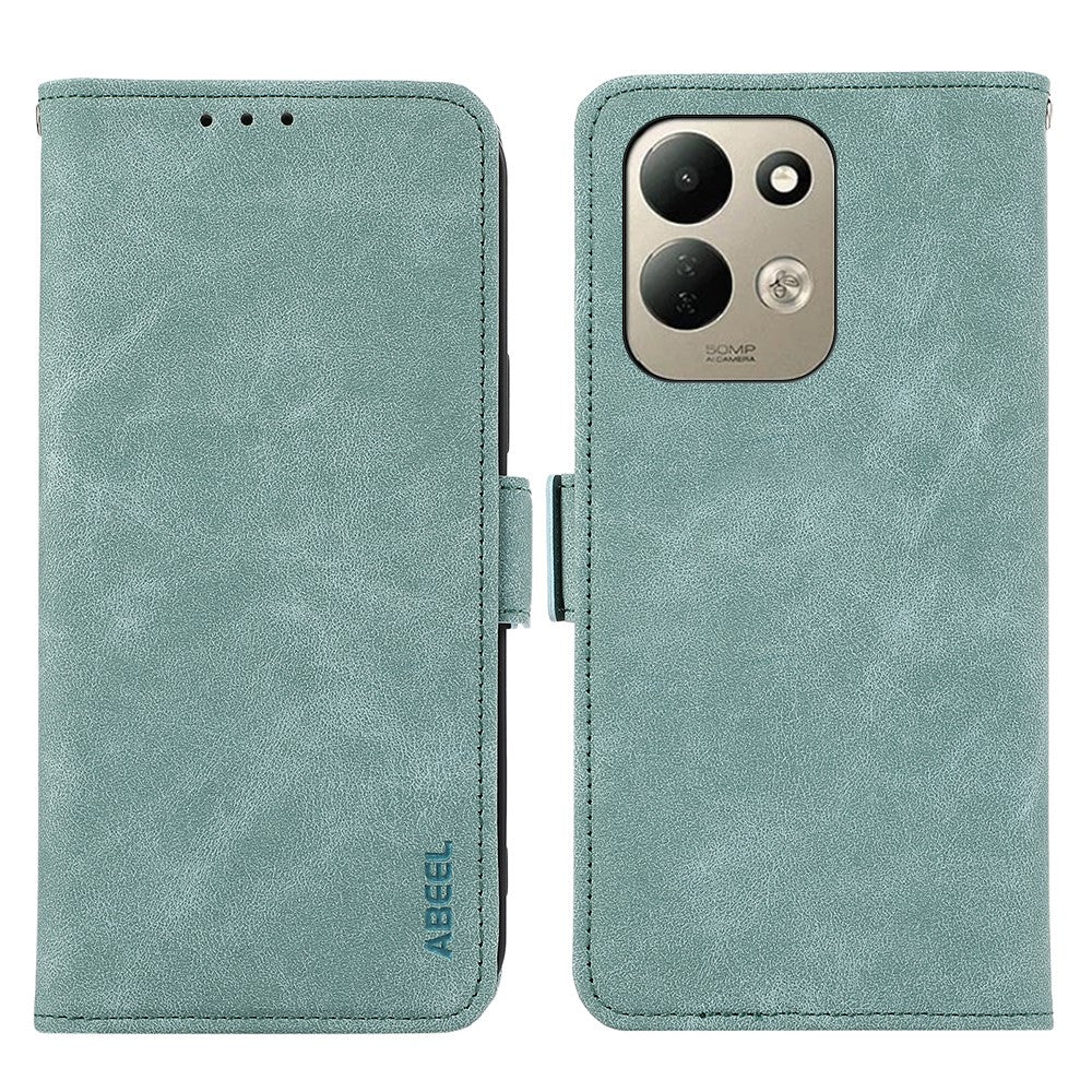 ABEEL For Xiaomi Redmi 17 5G  /  Redmi 17 4G Case PU Leather Folio Stand View RFID Blocking Phone Cover
