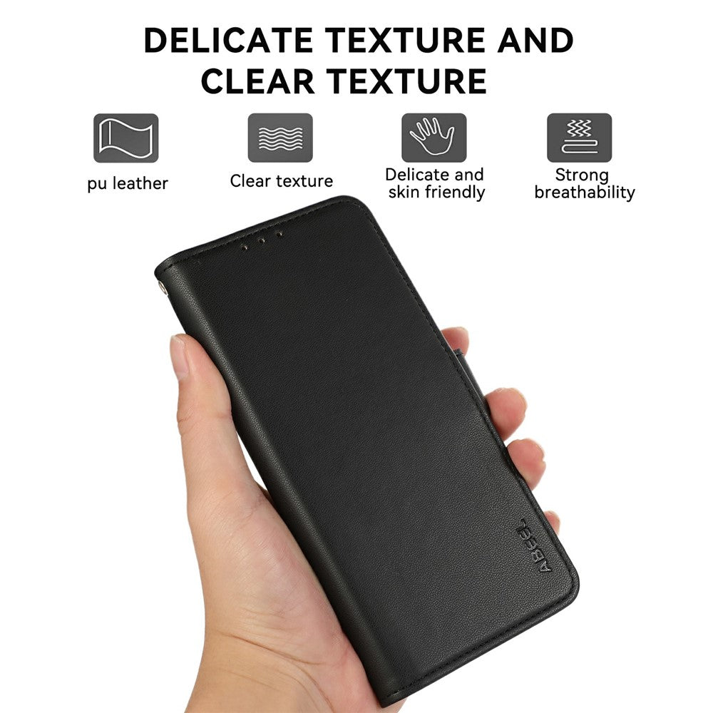 ABEEL For Xiaomi Redmi 17 5G  /  Redmi 17 4G Case Leather Phone Cover with RFID Blocking Wallet