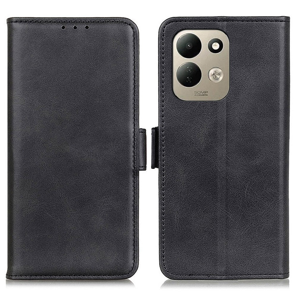 For Xiaomi Redmi 17 5G  /  Redmi 17 4G Case Stand Cowhide Texture PU Leather Phone Cover
