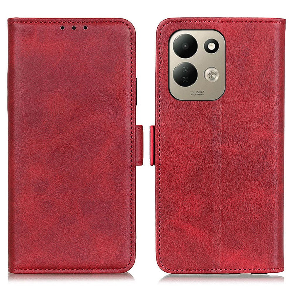For Xiaomi Redmi 17 5G  /  Redmi 17 4G Case Stand Cowhide Texture PU Leather Phone Cover