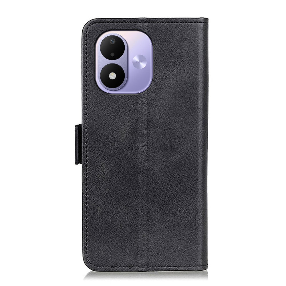 For Xiaomi Redmi Note 17 4G (Global) / Note 17 5G (Global) / Note 17 (India / China) 5G Case Stand Cowhide Texture PU Leather Phone Cover