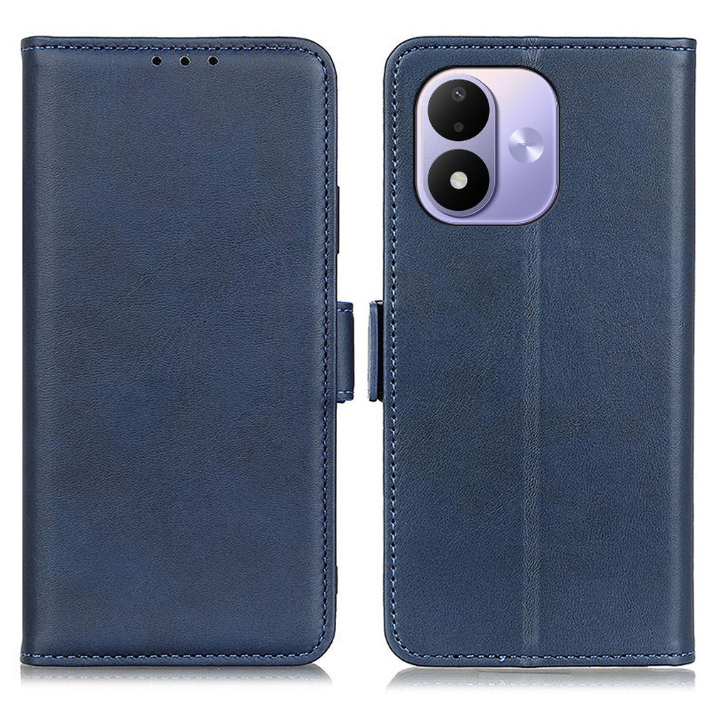 For Xiaomi Redmi Note 17 4G (Global) / Note 17 5G (Global) / Note 17 (India / China) 5G Case Stand Cowhide Texture PU Leather Phone Cover
