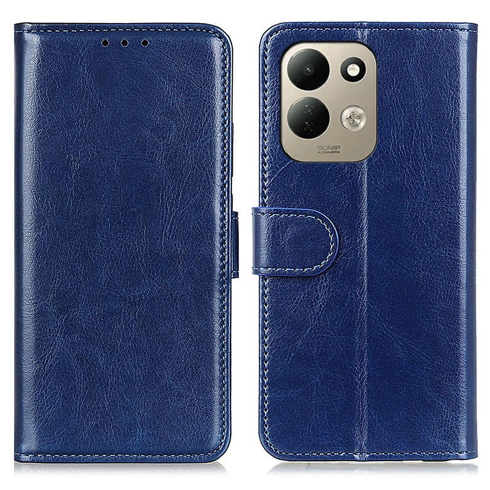 For Xiaomi Redmi 17 5G  /  Redmi 17 4G Case Crazy Horse Texture PU Leather Phone Stand Cover