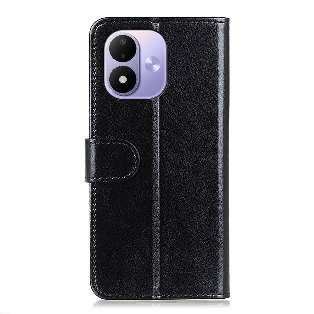 For Xiaomi Redmi Note 17 4G (Global) / Note 17 5G (Global) / Note 17 (India / China) 5G Case Crazy Horse Texture PU Leather Phone Stand Cover
