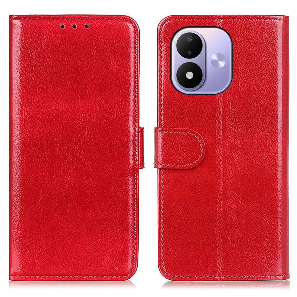 For Xiaomi Redmi Note 17 4G (Global) / Note 17 5G (Global) / Note 17 (India / China) 5G Case Crazy Horse Texture PU Leather Phone Stand Cover