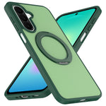 For Samsung Galaxy S25 / 24 Case with Rotating Magnetic Kickstand PC + TPU Skin-Touch Phone Cover