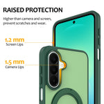 For Samsung Galaxy S25 / 24 Case with Rotating Magnetic Kickstand PC + TPU Skin-Touch Phone Cover