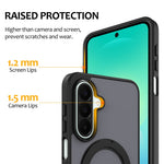 Til Samsung Galaxy S25+ / S24+ etui med roterende magnetisk støtteben PC + TPU Skin-Touch telefoncover